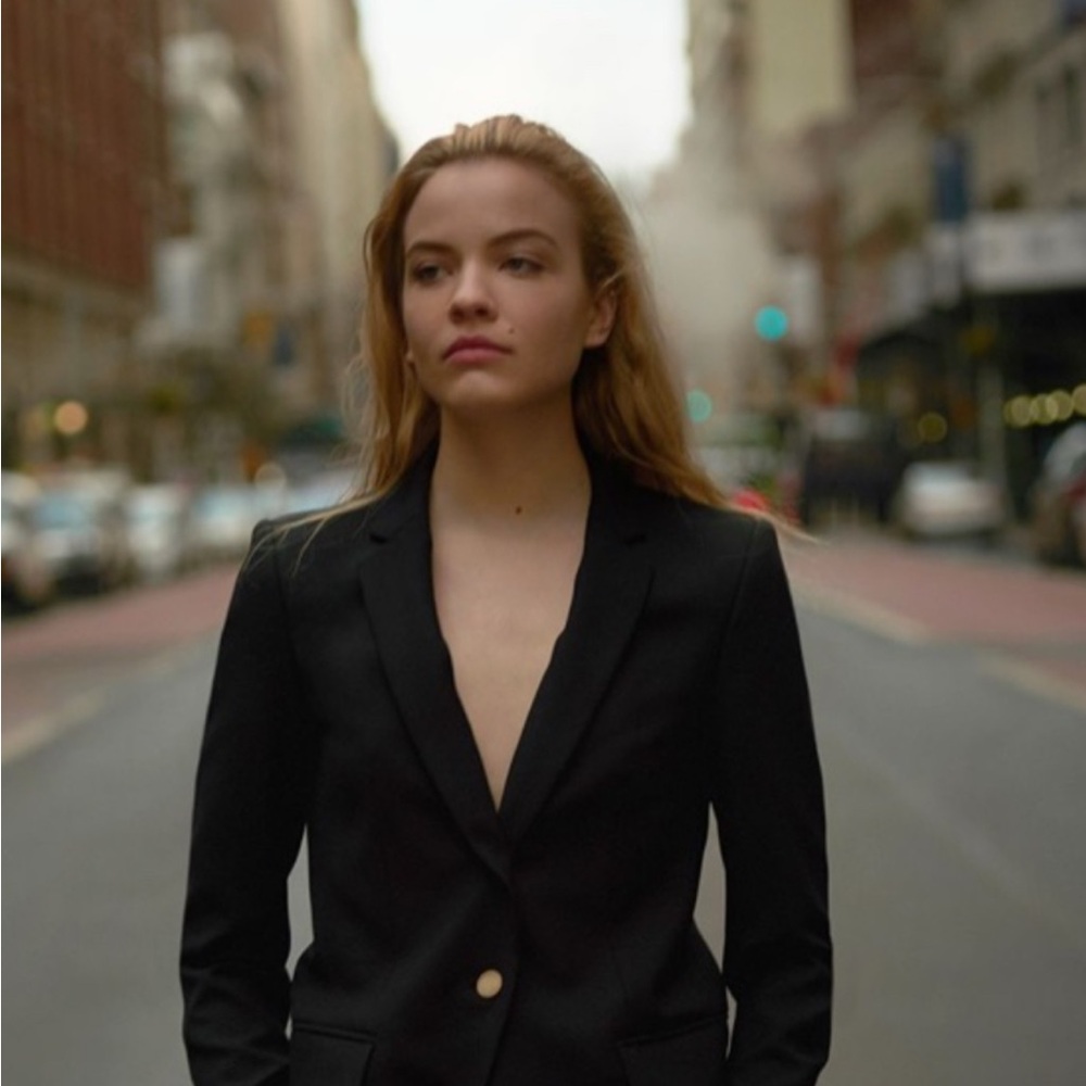 Club Monaco Elegant Black Borrem Blazer. Size 4